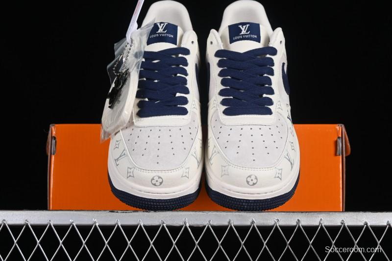 Nike Air Force 1 '07 Low LV Collaboration - Off White Navy Blue Casual Shoes CV1724-111