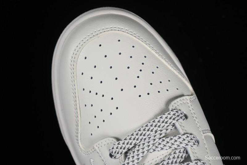 Nike SB Dunk Low LV Collaboration - Double Swoosh Beige Grey Anniversary High-End Custom Low-Top Casual Sneakers - FC2025-306