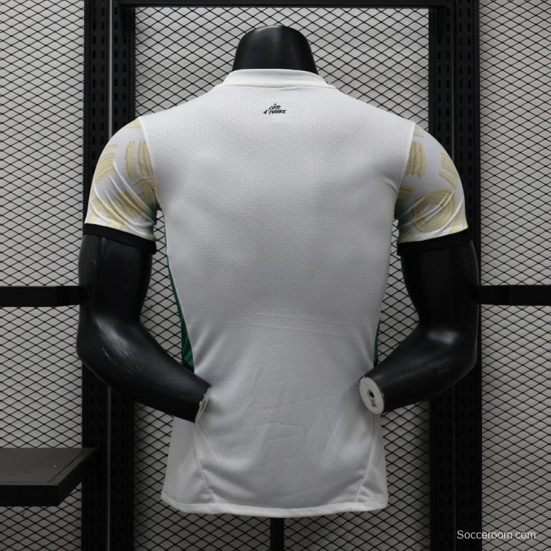 Player Version 2024 IVORY COAST Away White Jersey