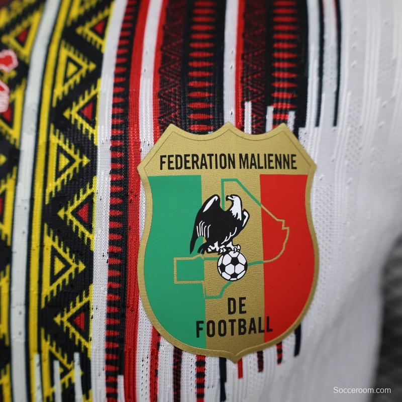 Player Version 2024 Mali Home White Jersey