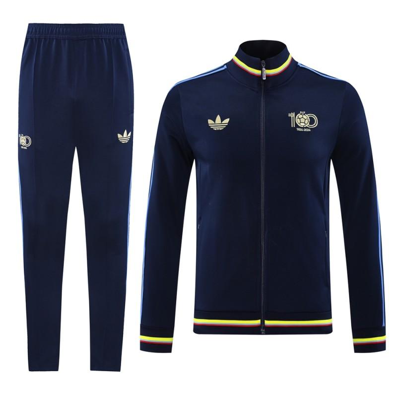 2024 Colombia Navy Full Zipper Jacket +Long Pants