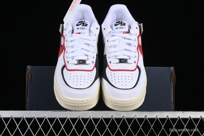 Nike Air Force 1 Shadow Lightweight Elevated Low-Top Casual Sneakers - FN6335-100