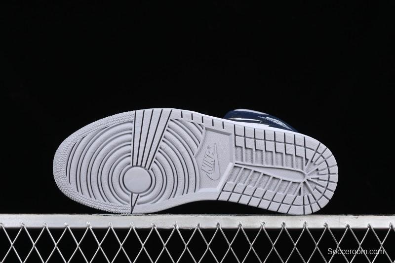 Nike Air Jordan 1 Mid AJ1 Basketball Shoes in Grey Blue - DQ8426-104