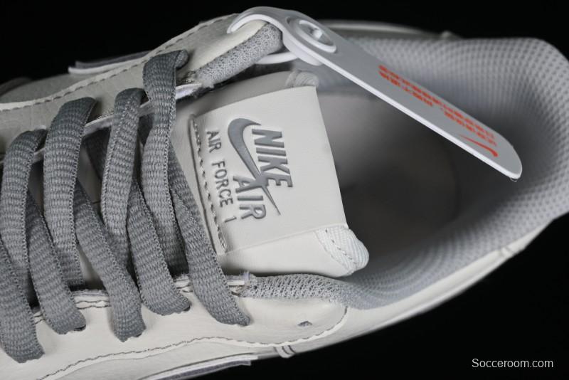 Balenciaga x Nike Air Force 1 '07 Low Triple Swoosh Beige Grey Casual Shoes - FR0538-091