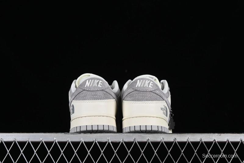 Nike SB Dunk Low The North Face Collaboration - Beige Suede Anniversary High-End Custom Low-Top Casual Skate Shoes - XD6188-020