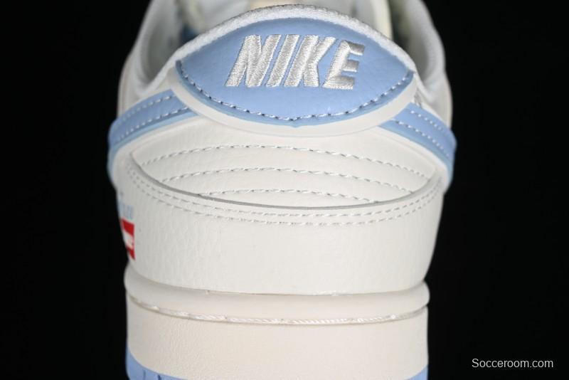 Nike Supreme x SB Dunk Low Stone Island Collaboration - Azure Starry Sky Anniversary High-End Custom Low-Top Casual Sneakers - BB9866-001