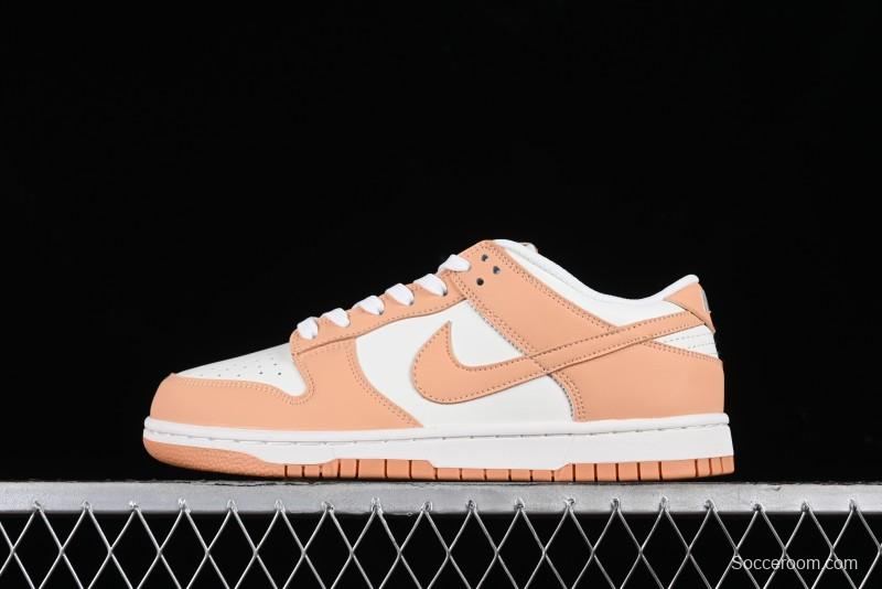 Nike Dunk Low "Harvest Moon" SB Skateboarding Shoes in Beige Orange - DD1503-114