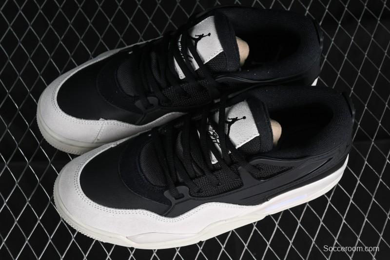 Nike Air Jordan 4 Remastered Sneakers in Black, Light Bone, and Dark Gray - FQ7939-001