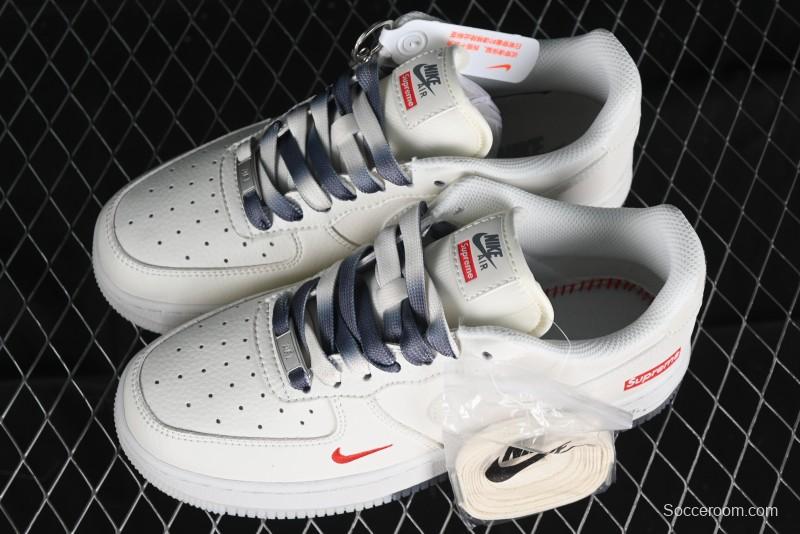 Nike Air Force 1 '07 Low LV Collaboration - White Grey Two-Tone Low-Top Casual Sneakers - XZ6188-005