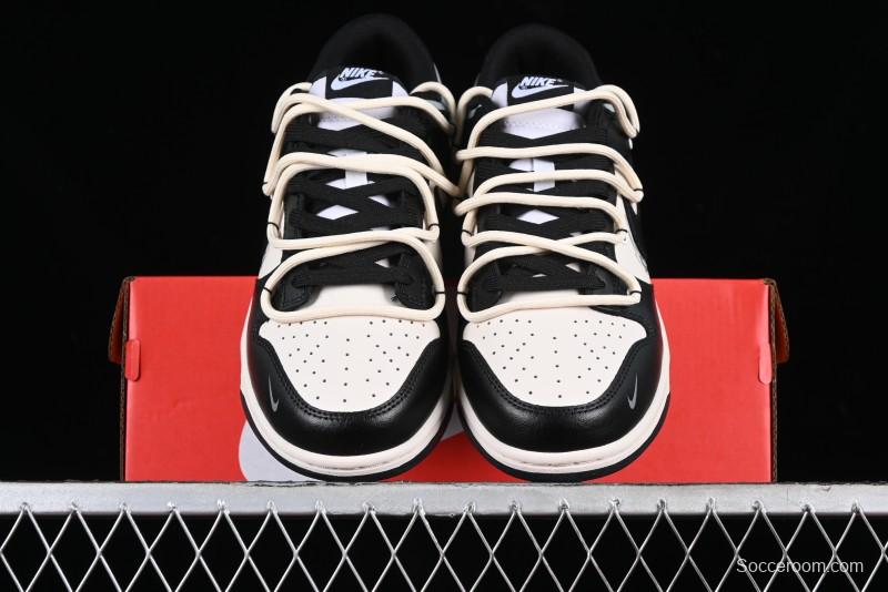Nike Dunk Low Speed & Fury Distressed Oxidized Metal Punk SB Strap Low-Top Casual Sneakers - DD1391-100