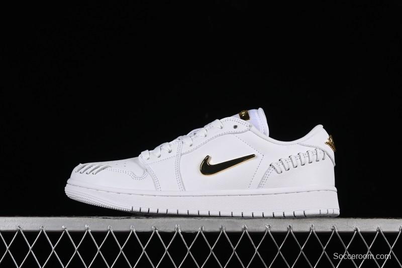 Nike Air Jordan 1 Low Method of Make Casual Sneakers in White Gold - FN5032-100