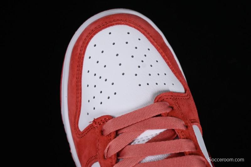 Nike SB Dunk Low Retro Valentine's Day 2024 White Rose Red Skateboarding Shoes - FQ7056-100