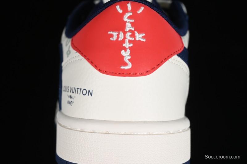Nike Air Jordan 1 Low OG SP Travis Scott x Fragment Design Collaboration Sneakers - LJ5188-002