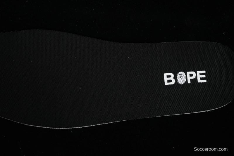 Nike SB Dunk Low BAPE Collaboration - Off-White Black Swoosh Anniversary Custom Low-Top Casual Skate Shoes - XD6188-037