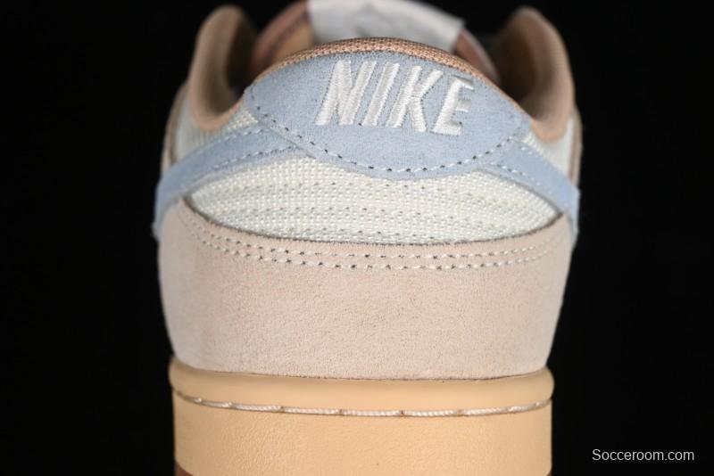 Nike Dunk Low SB Sanddrift Blue Vintage Suede and Light Blue Accent Casual Skate Shoes - HF0106-100
