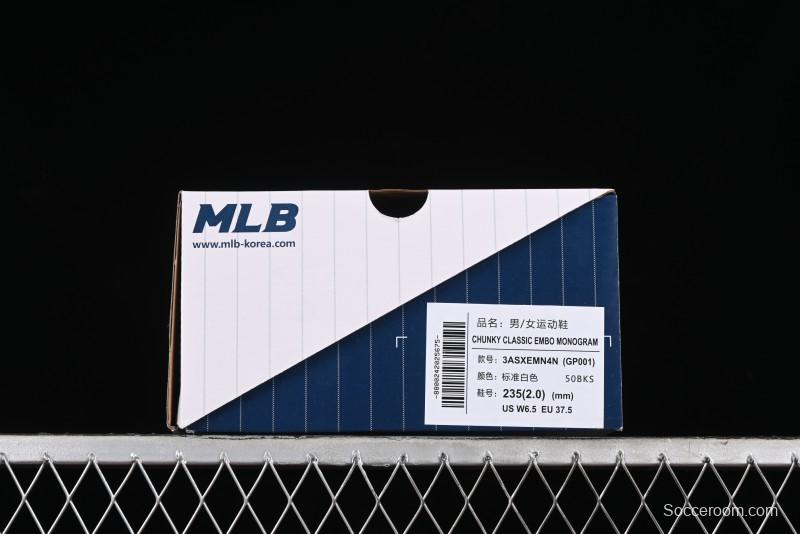 New York Yankees MLB Bigball Chunky Embo Monogram Platform Sandals - 3ASXEMN4N50BKS