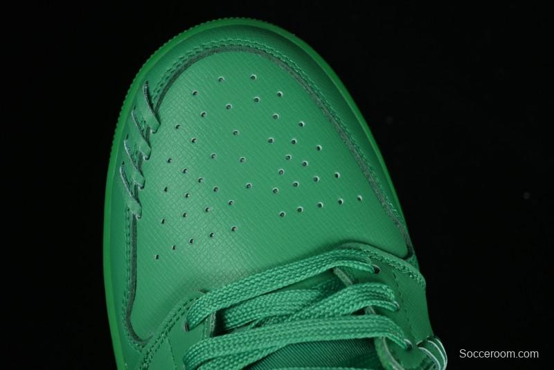 Nike Air Jordan 1 Low "Method of Make" Casual Sneakers in Green and Gold - FN5032-300