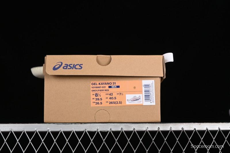 Asics Gel-Kayano 31 Breathable Running Shoes with GEL Cushioning and FLYTEFOAM BLAST Technology - 1011B867-021