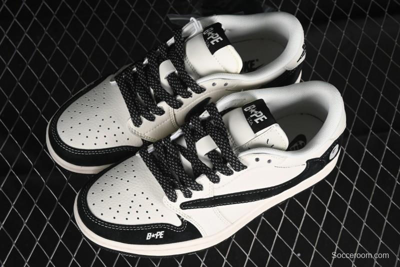 Nike Travis Scott x Fragment Design x Air Jordan 1 Low OG SP Sneakers - XY2688-106