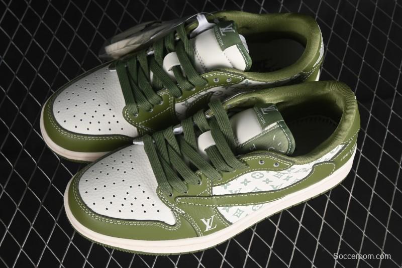 Nike Travis Scott x Fragment Design x Air Jordan 1 Low OG SP AJ1 LV Collaboration - LX1988-105