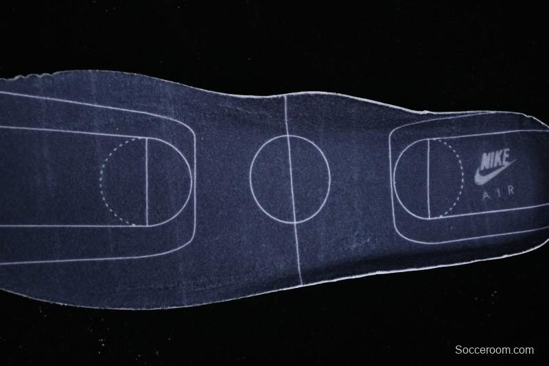 Nike Air Force 1 '07 Low Casual Sneakers with Black and White Hand-Drawn Anime Design - CT2585-100