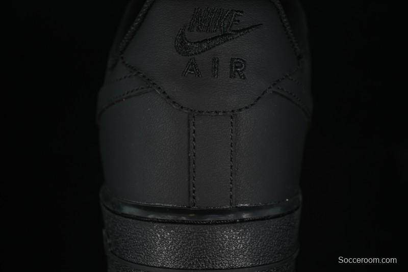 Nike Air Force 1 '07 Low LV Custom All Black Casual Sneakers - 315122-101