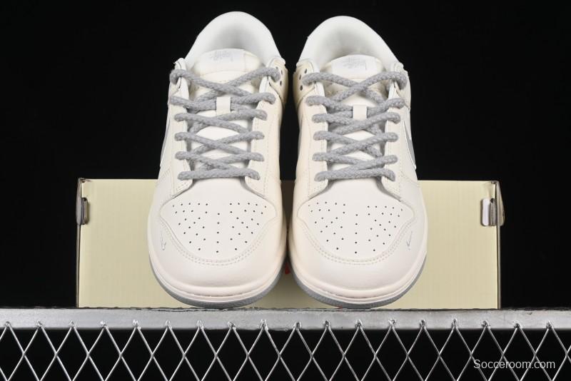 Nike SB Dunk Low Stussy Anniversary Custom Low-Top Casual Sneakers - SJ2068-282