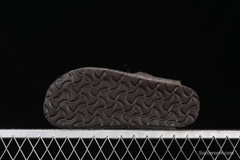 Birkenstock Half-Fur Slide Sandals with Wool Lining - G.D4