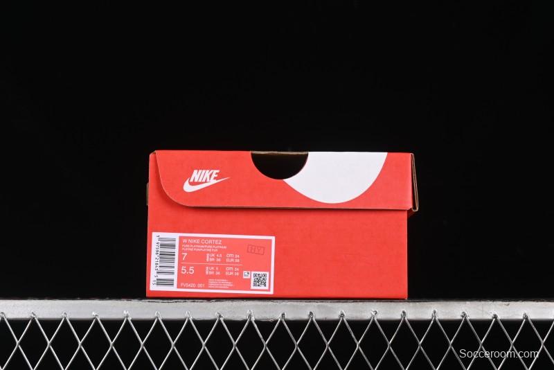 Nike Classic Cortez Leather Retro Running Shoes - FV5420-001