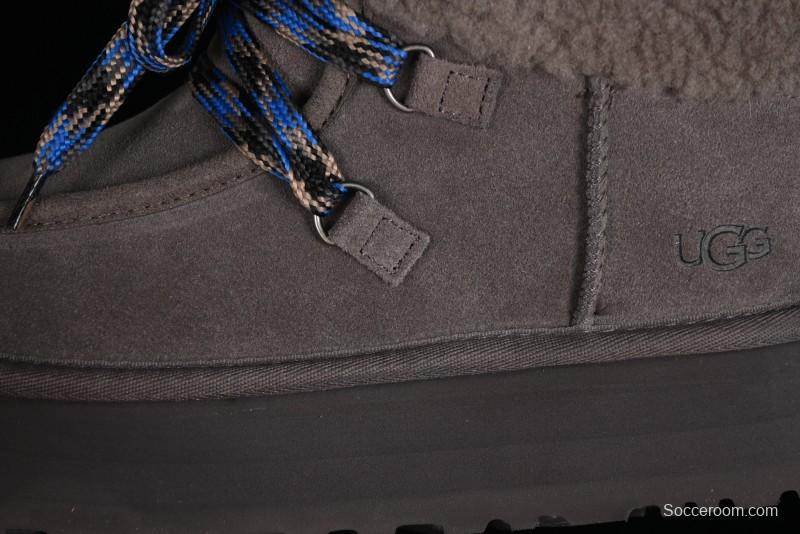 UGG Classic Mini II Fur Lace-Up Platform Mini Boots with Treadlite Outsole - 1143954