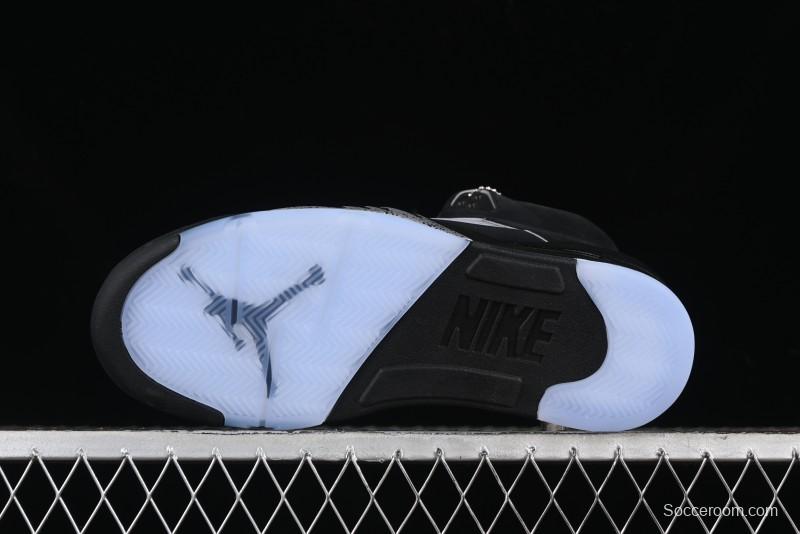 Nike Air Jordan 5 Retro Black Metallic Reimagined Basketball Shoes - HF3975-001