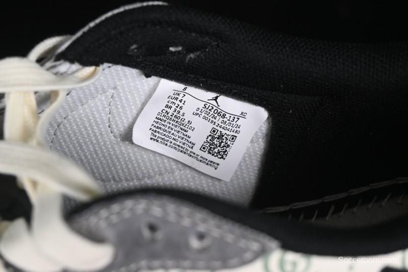 Nike Travis Scott x Fragment Design x Air Jordan 1 Low OG SP AJ1 Gucci Collaboration - Black Hook Dragonfly Low-top Casual Sneakers - SJ2068-137