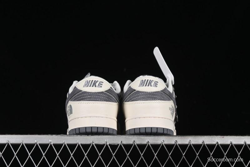 Nike SB Dunk Low The North Face Collaboration - Anniversary High-End Customized Low-Top Casual Skate Shoes - DQ1098-513