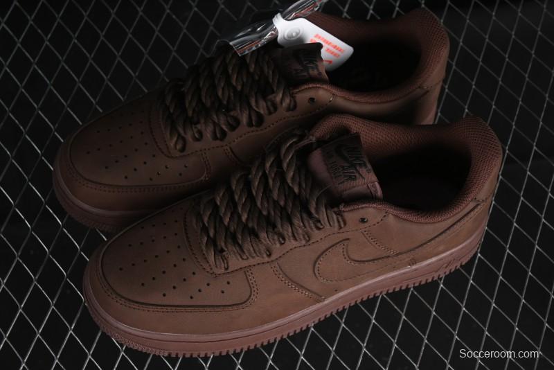 Nike Air Force 1 '07 Low Customized Hemp Rope Casual Sneakers - CW2288-111