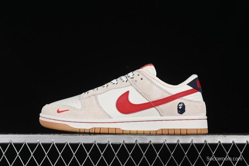 Nike SB Dunk Low BAPE Collaboration Anniversary Edition Custom Low-Top Casual Sneakers - CH6336-228