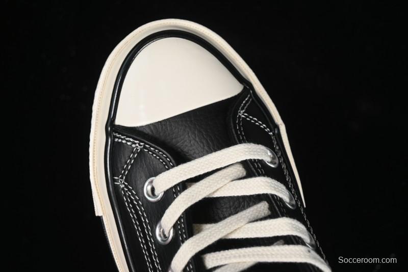 Converse Chuck 70s High Top Canvas Sneakers with Fur Lining in Black & White - A13863C