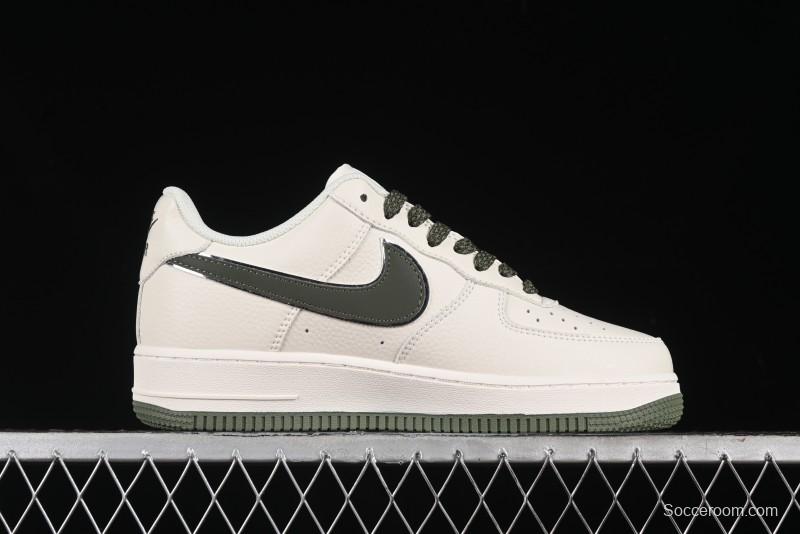 Nike Air Force 1 '07 Low QR Code Military Green Starry Sky Casual Sneakers - CU1836-966