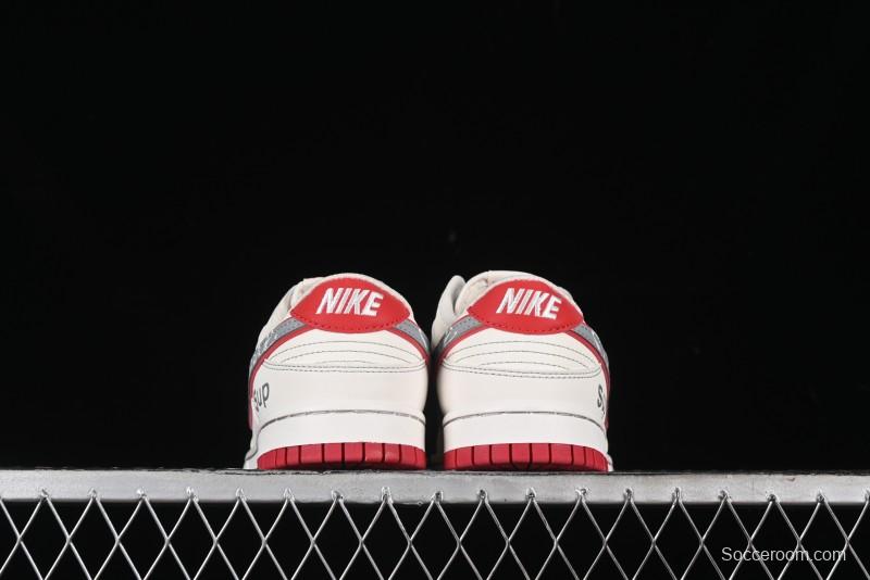 Nike SB Dunk Low SUP Collaboration - Signature Grey Check Anniversary High-End Custom Low-Top Casual Skate Shoes DJ2024-030