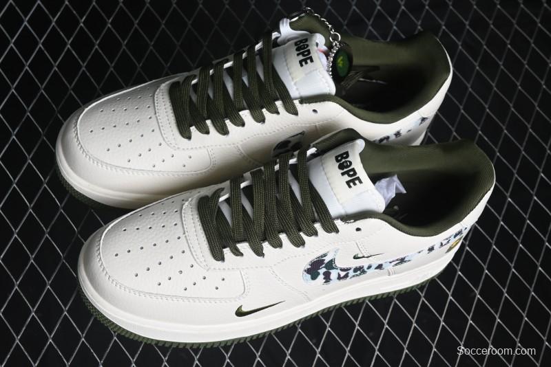Nike Air Force 1 '07 Low BAPE Collaboration - Camo Swoosh Low-Top Casual Sneakers DF0188-012