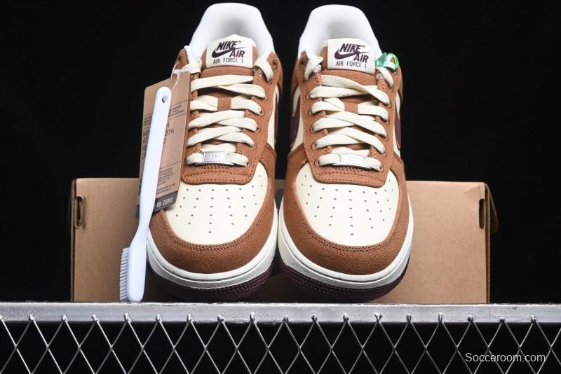 Nike Air Force 1 '07 Low Casual Sneakers with Full-Length Air Cushion - FQ8713-200