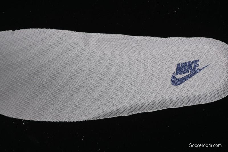 Nike Air Force 1 '07 Low Stussy Collaboration - Grey Pigskin Blue Sole Low-Top Casual Sneakers - SJ6698-005