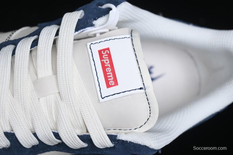 Nike Air Force 1 '07 Low Supreme Collaboration - Light Blue Suede Swoosh Casual Sneakers - XZ3328-669