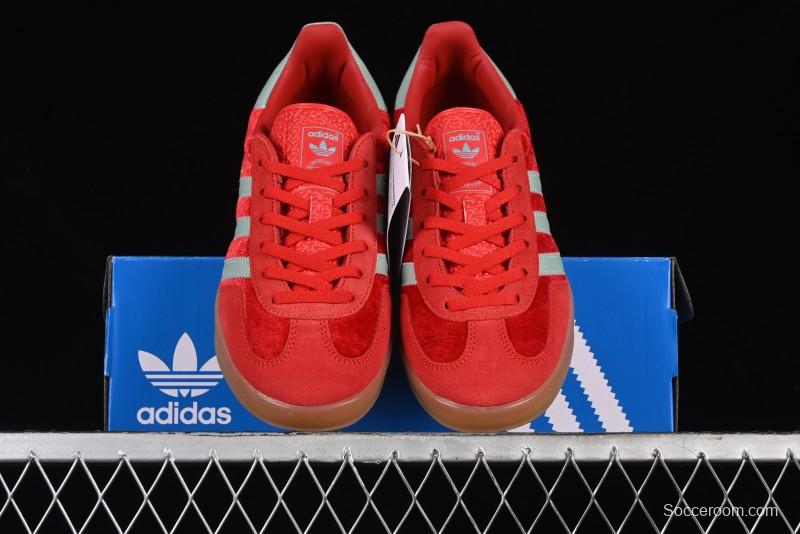Adidas Originals Gazelle Indoor Sneakers with Thick Sole for Casual Wear Non-Slip耐磨 Low-Top Board Shoes - IG6786