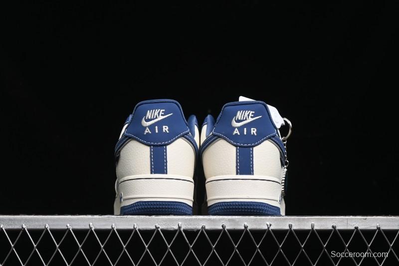 Nike Air Force 1 '07 Low Violent Bear Collaboration - Grey Beige Blue Low-Top Casual Sneakers - KK1988-017
