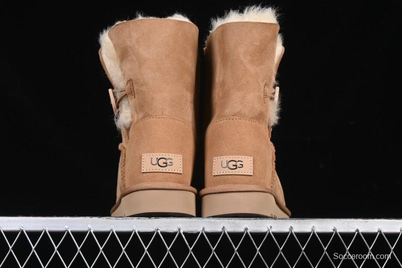 UGG Official Classic Button Sheepskin Snow Boots - 1016226 Chestnut