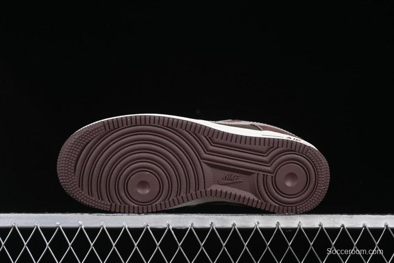 Nike Air Force 1 '07 Low BAPE Collaboration Grey Green Brown Low-Top Casual Sneakers - KK1988-039