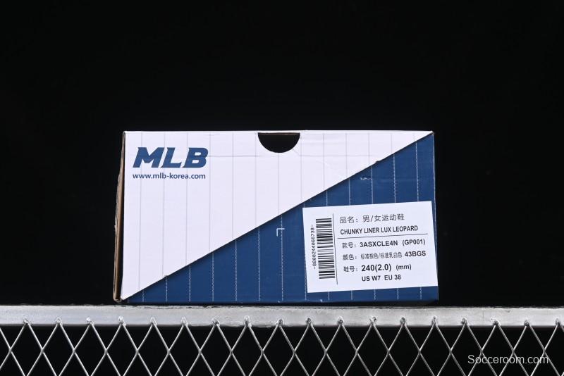 New York Yankees Chunky Liner Lux Leopard Thick Sole Casual Running Shoes - 3ASXCLE4N43BGS