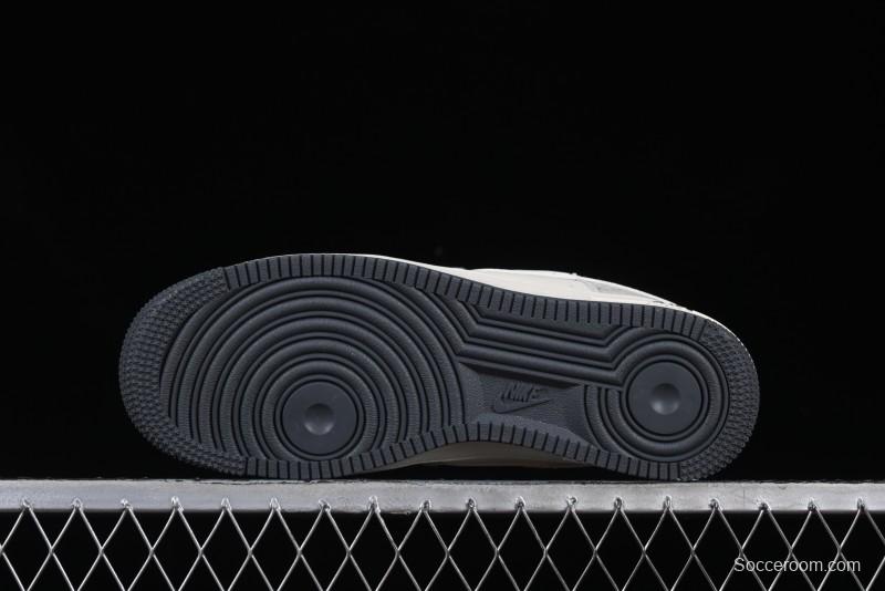Nike Air Force 1 '07 Low Gucci Collaboration Smoke Gray Drawstring Casual Sneakers - SJ1198-105