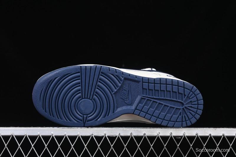 Nike SB Dunk Low Supreme Collaboration - Light Blue Mini Swoosh Anniversary Customized Low-Top Casual Skate Shoes - XX2025-568