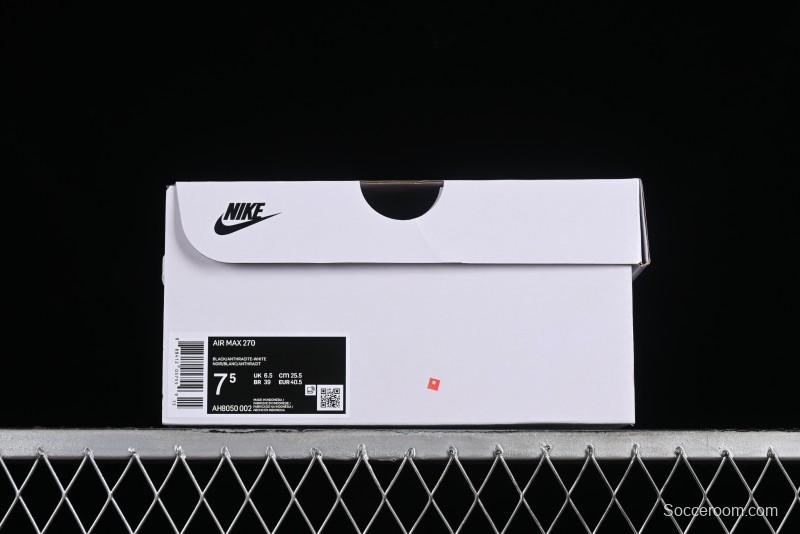 Nike Max 270 Running Shoes with Half-Sole Air Cushion - AH8050-002
